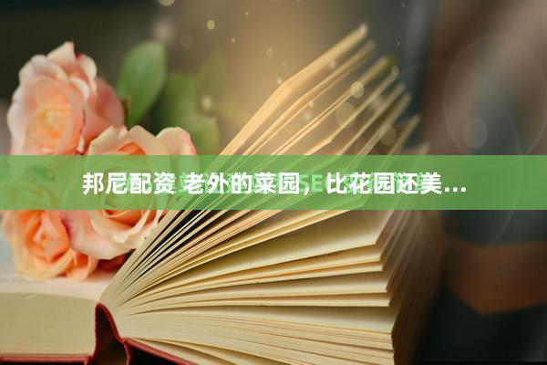 邦尼配资 老外的菜园，比花园还美...